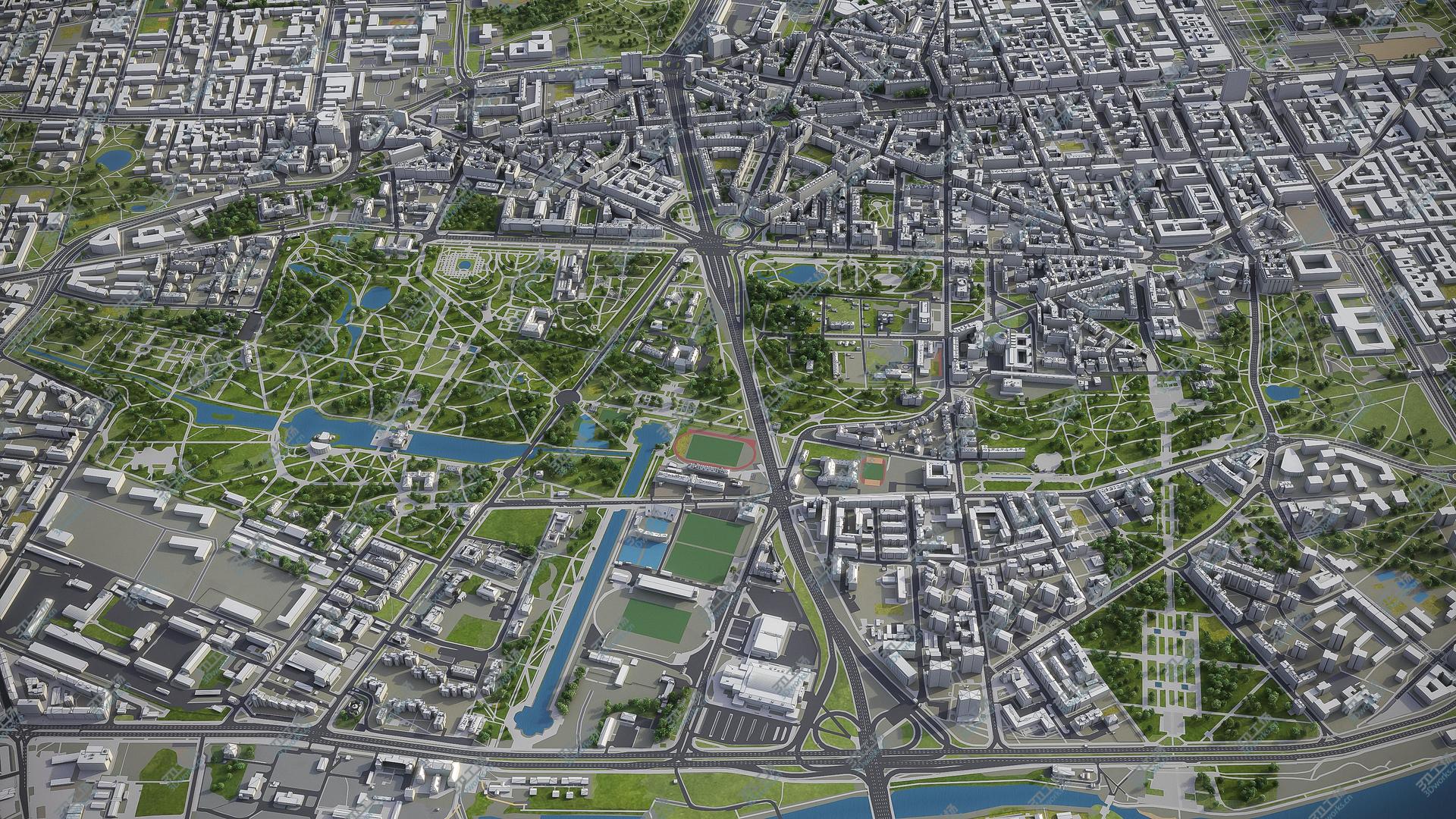 images/goods_img/202105074/Warsaw - city and surroundings 3D model/5.jpg